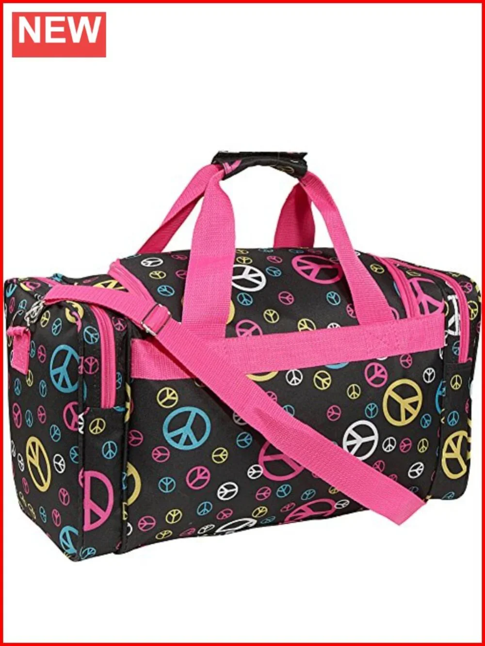 Heavy Duty Polyester Duffel Bag with Zippered Compartments